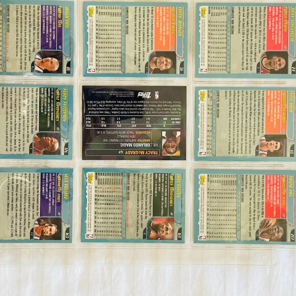 Lot of 9 BASKETBALL SPORTS CARDS. - Picture 5 of 8